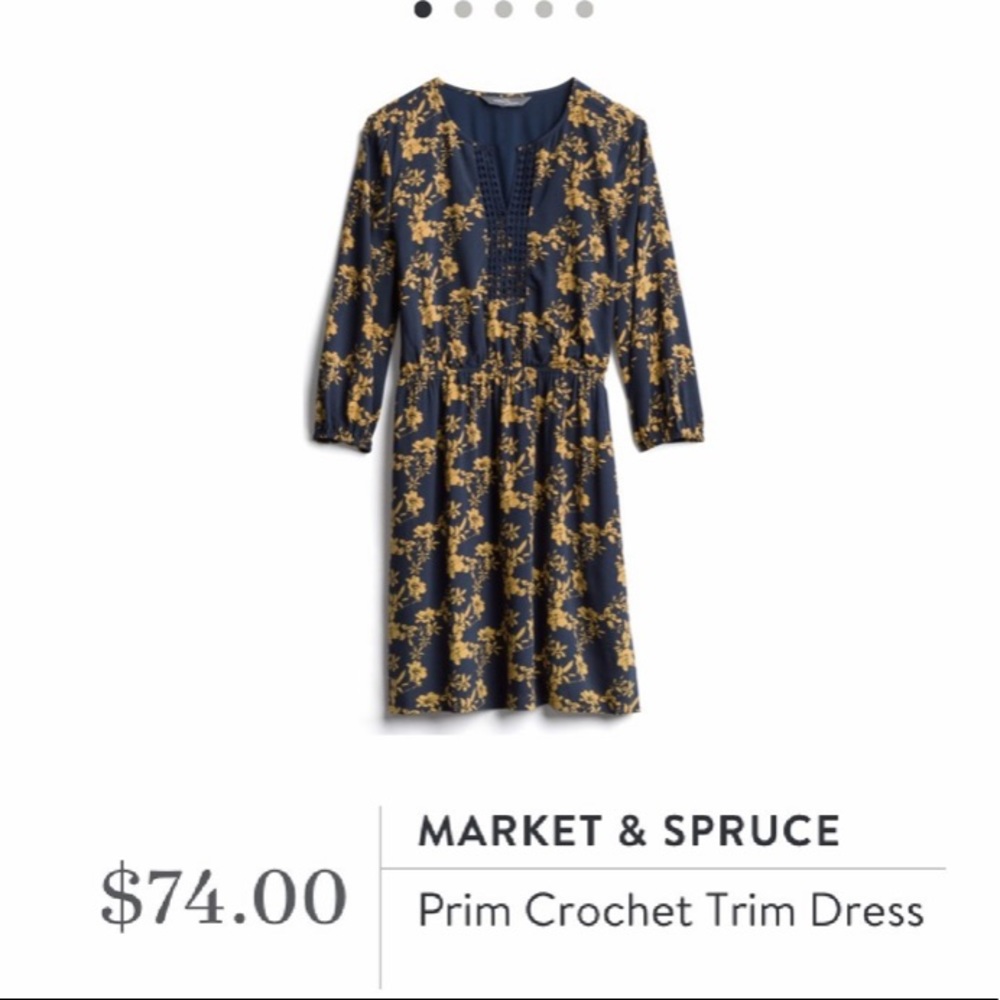Stitch Fix Market & Spruce Prim Crochet Trim Dress